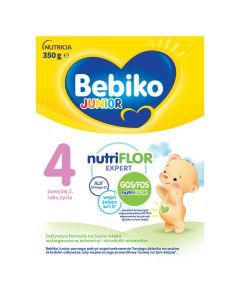 Bebiko Junior 4 NUTRIflor Expert, odżywcza formuła na bazie mleka, powyżej 2. roku życia, proszek, 350 g