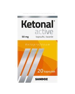 Ketonal Active, 50 mg, kapsułki twarde, 20 szt.