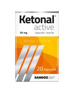 Ketonal Active, 50 mg, kapsułki twarde, 20 szt.