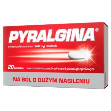 Pyralgina, 500 mg, tabletki, 20 szt.