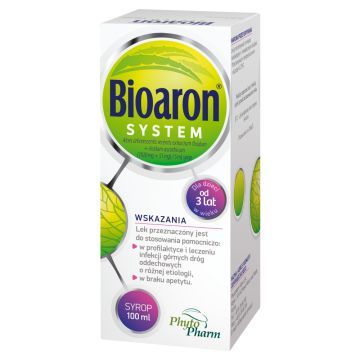 Bioaron SYSTEM (1920 mg + 51 mg) / 5 ml syrop, 100 ml