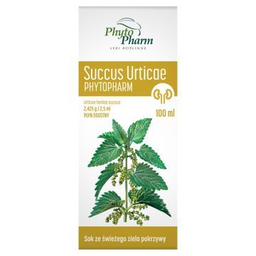 Succus Urticae, (sok z pokrzywy), 100 ml