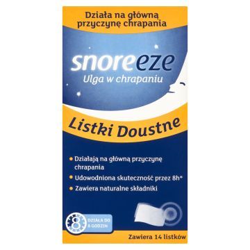Snoreeze, listki doustne, ulga w chrapaniu, 14 szt.