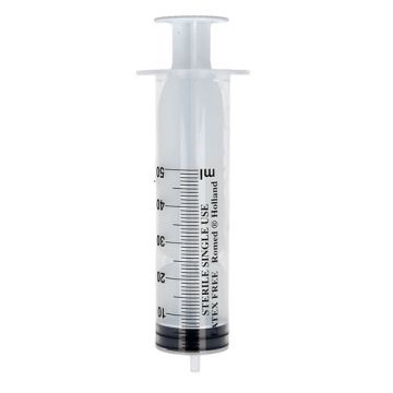 Strzykawka jednorazowego użytku, 50 ml, 3-części, 1 szt