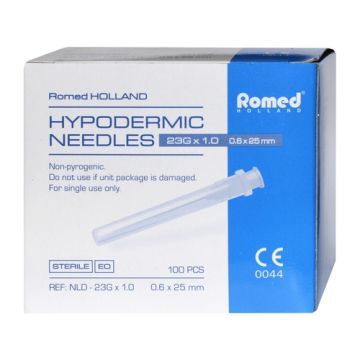 Igła, 0,6, 25 mm, 100 szt, (Romed)