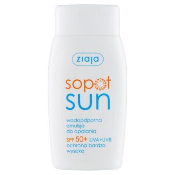 Ziaja Sopot Sun, wodoodporna emulsja do opalania SPF 50+, 125 ml