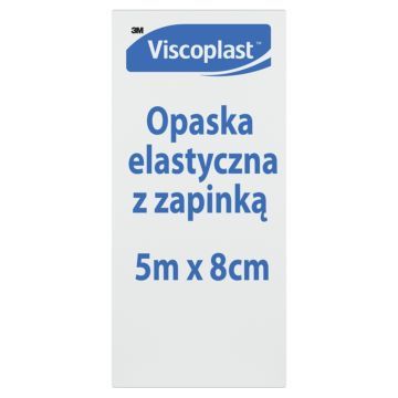 Viscoplast, opaska, elastyczna  z zapinką, 5m x 8 cm, 1 szt.