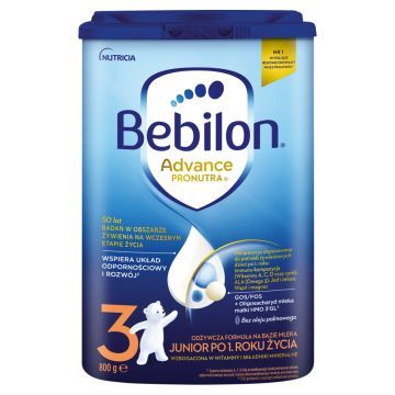 Bebilon 3 Pronutra-Advance, mleko modyfikowane, proszek, 800 g