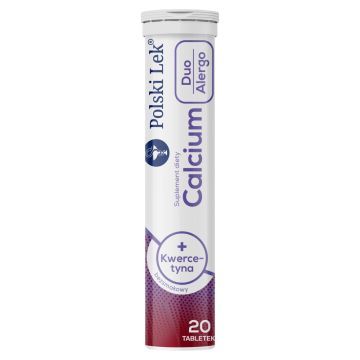 Calcium Duo Alergo + kwercetyna, tabletki musujące, bezsmakowe, 20 szt.