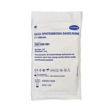 Gaza jalowa,bawel.,17nit,(Hartm),1 m2