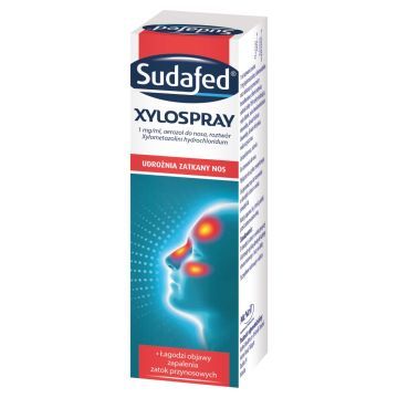 Sudafed XyloSpray, (1mg/ml), aerozol do nosa, 10 ml