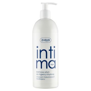 Ziaja Intima, kremowy płyn do higieny intymnej z kwasem hialuronowym, 500 ml
