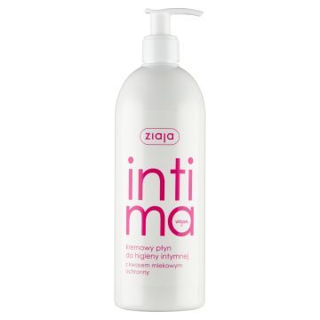 Ziaja Intima, kremowy płyn do higieny intymnej z kwasem mlekowym, 500 ml