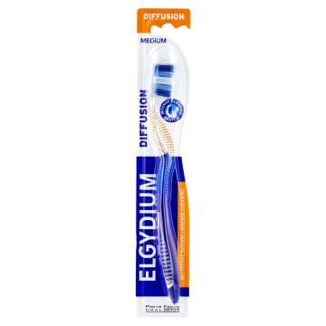 Elgydium Diffusion, szczoteczka do zębów, średnia, 1 szt.