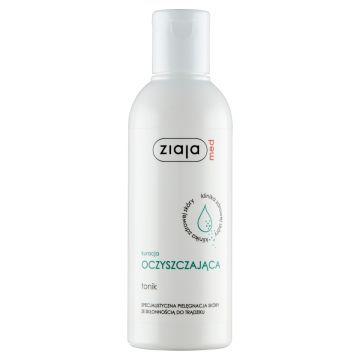 Ziaja Med Kuracja Antybakteryjna, tonik oczyszczający, łojotok, trądzik, 200 ml