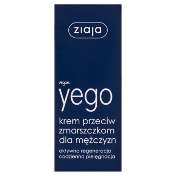 Ziaja Yego, krem przeciw zmarszczkom dla mężczyzn, 50 ml