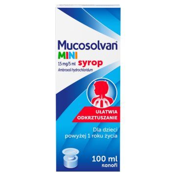 Mucosolvan Mini, 15 mg/5 ml, syrop, 100 ml