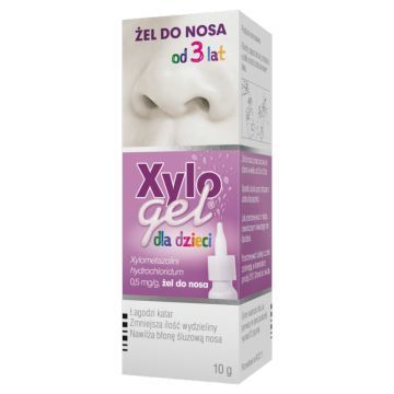 Xylogel dla dzieci (Xylogel 0,05%), żel do nosa, 10 g (butelka z dozownikiem)