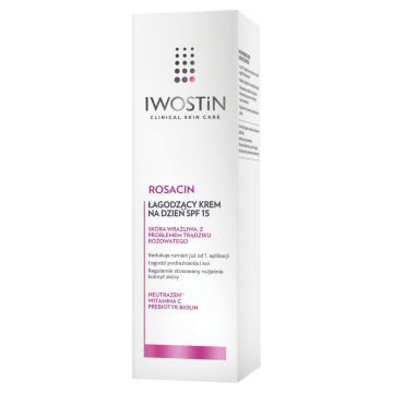 Iwostin Rosacin, Łagodzący krem na dzień, SPF 15, 40 ml