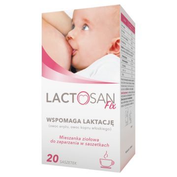 Lactosan fix, mieszanka ziołowa, 1,5 g, 20 saszetek