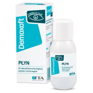 Demoxoft, płyn do pielęgnacji i oczyszczania podrażnionej skóry powiek, 100 ml