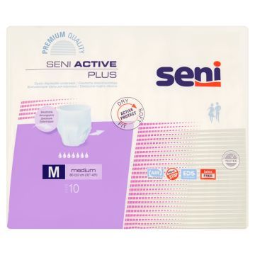 Seni Active Plus, majtki chłonne, rozmiar M, 10 szt.