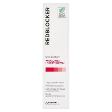 RedBlocker, krem do skóry wrażliwej i naczynkowej, na dzień, 50 ml