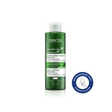 Vichy Dercos K., szampon przeciwłupieżowy, do tłustej skóry głowy, 250ml