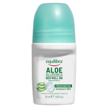 Equilibra, Aloesowy dezodorant w kulce z kwasem hialuronowym, 50 ml