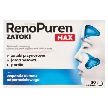 RenoPuren Zatoki MAX, tabletki, 60 szt.