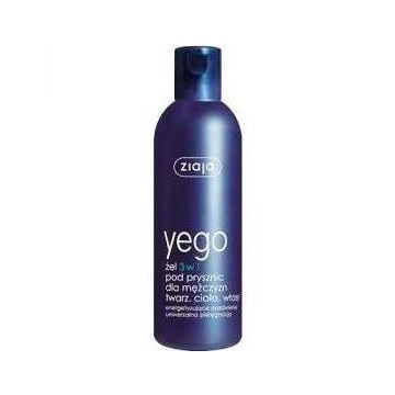 Ziaja Yego, żel pod prysznic dla mężczyzn, 3w1, 300 ml