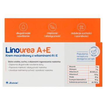 Linourea A+E, krem mocznikowy z witaminami  A i E, 50 g