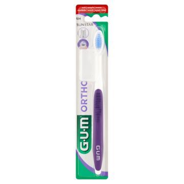 Gum Ortho, szczoteczka do zębów, ortodontyczna, 1 szt.