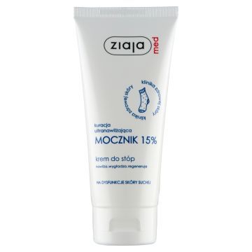Ziaja Med Kuracja Ultranawilżająca, Mocznik 15%, krem do stóp, 100 ml