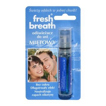 Fresh Breath, odświeżacz do ust, miętowy (FBMI), 1 szt.