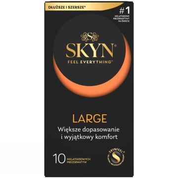 Skyn Large, nielateksowe prezerwatywy, 10 szt.