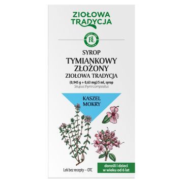Ziołowa Tradycja Syrop tymiankowy złożony, (0,945 g + 0,63 mg)/5 ml, syrop, 125g