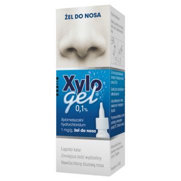 Xylogel, 0,1%, żel do nosa w butelce z dozownikiem, 10 g
