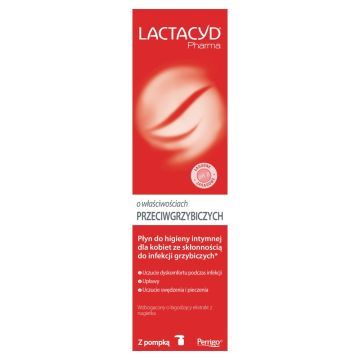Lactacyd Pharma, płyn ginekologiczny, przeciwgrzybiczy, 250 ml, z pompką