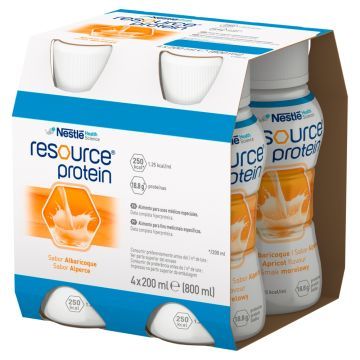 Resource Protein, płyn, smak morelowy, 4 x 200 ml