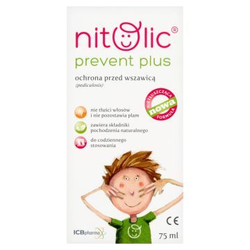 Pipi Nitolic Prevent Plus, spray przeciw wszawicy, 75 ml