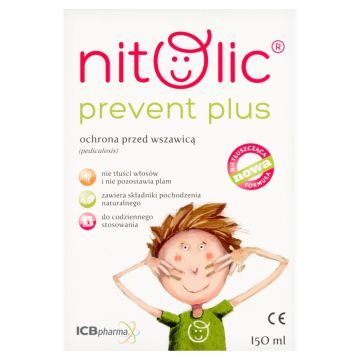 Pipi Nitolic Prevent Plus, spray przeciw wszawicy, 150 ml (2 x 75 ml)