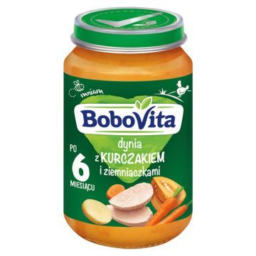 BoboVita, dynia z kurczakiem i ziemniaczkami, 6 m+, 190 g