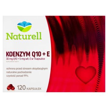 Naturell Koenzym Q10 + E, kapsułki, 120 szt.