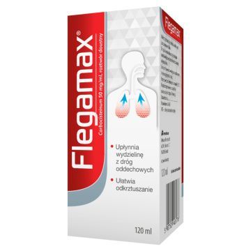 Flegamax, 50 mg/ml, roztwór doustny, 120 ml płynu
