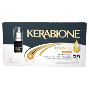 Kerabione Booster Oils, wzmacniające serum do włosów ze skłonnością do wypadania, 20 ml, 4 butelki