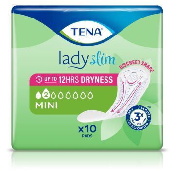 TENA Lady Slim Mini, specjalistyczne podpaski, 10 szt.