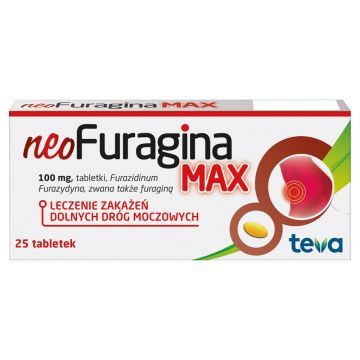 NeoFuragina Max, 100 mg, tabletki, 25 szt.