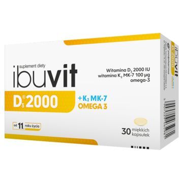 Ibuvit D3 2000+K2 MK-7 Omega 3, kapsułki, 30 szt.