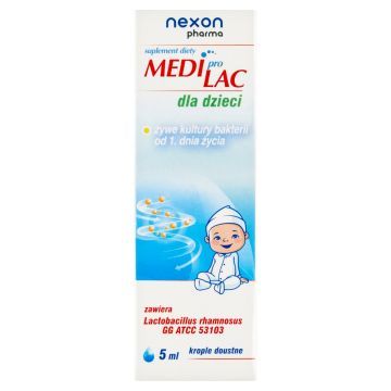 MediproLac dla dzieci, krople, 5 ml